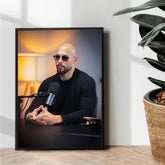 andrew tate top g with his cigar - wall art